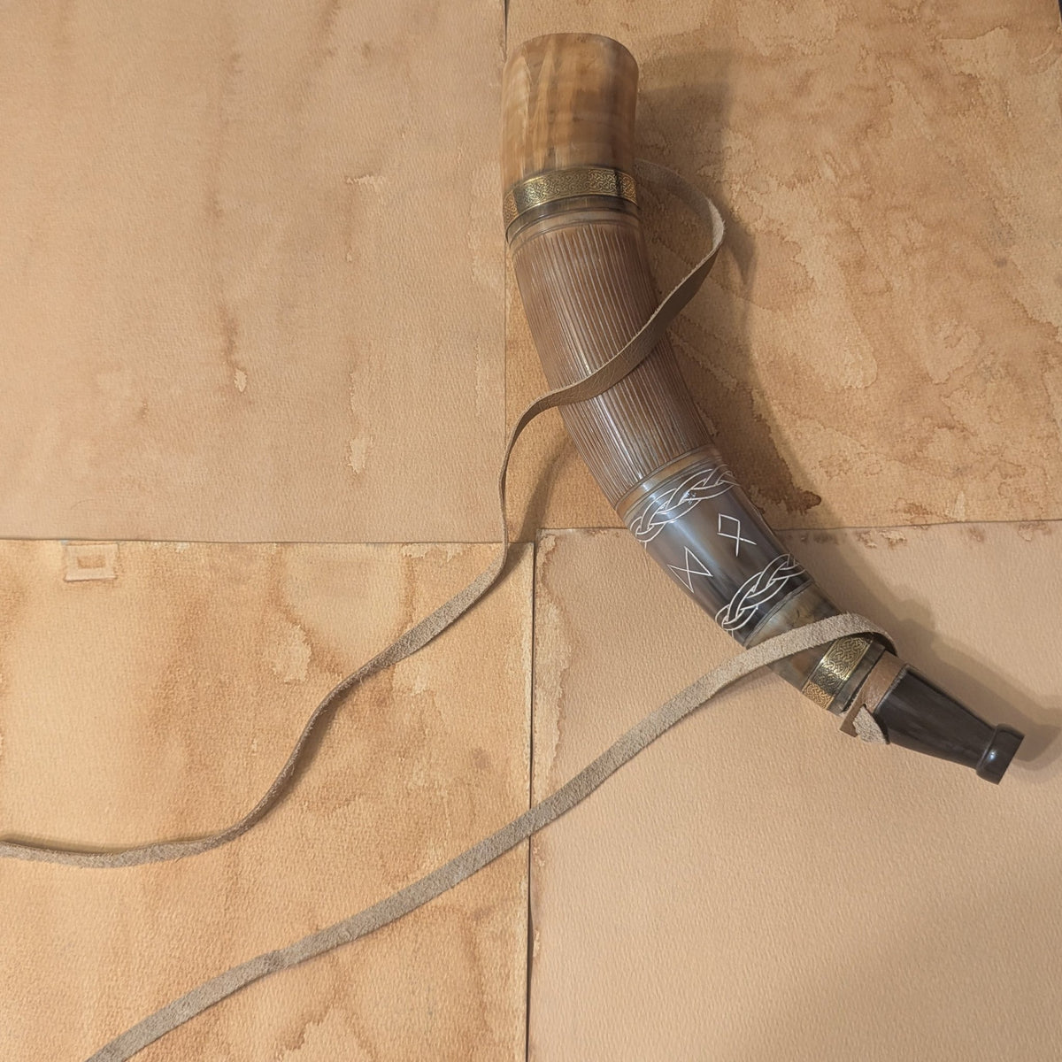 Handcrafted Viking War Horn - Paths and Places