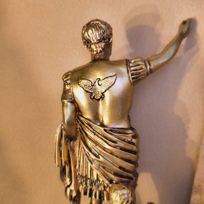 Solid Resin Augustus Caesar Statuette