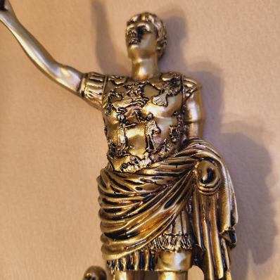 Solid Resin Augustus Caesar Statuette