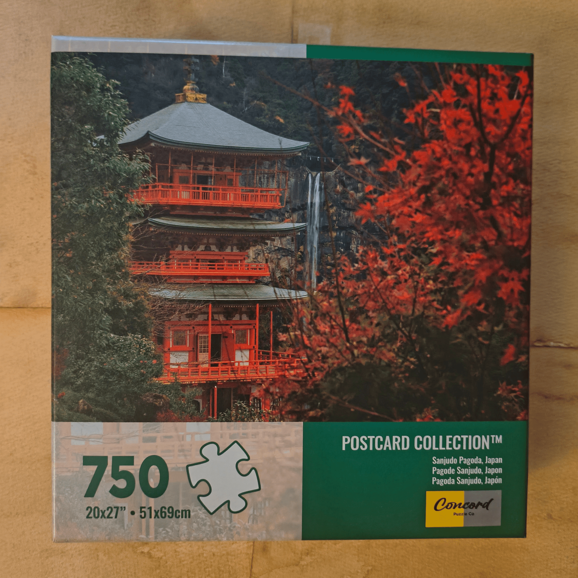 750 Piece Puzzle: Sanjudo Pagoda, Japan - Paths and Places