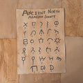 Ancient North Arabian Alphabet Print