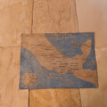 Aztec Empire Map Print Watercolour Paper