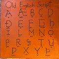 Old English Alphabet Print Canvas - Paths and Places