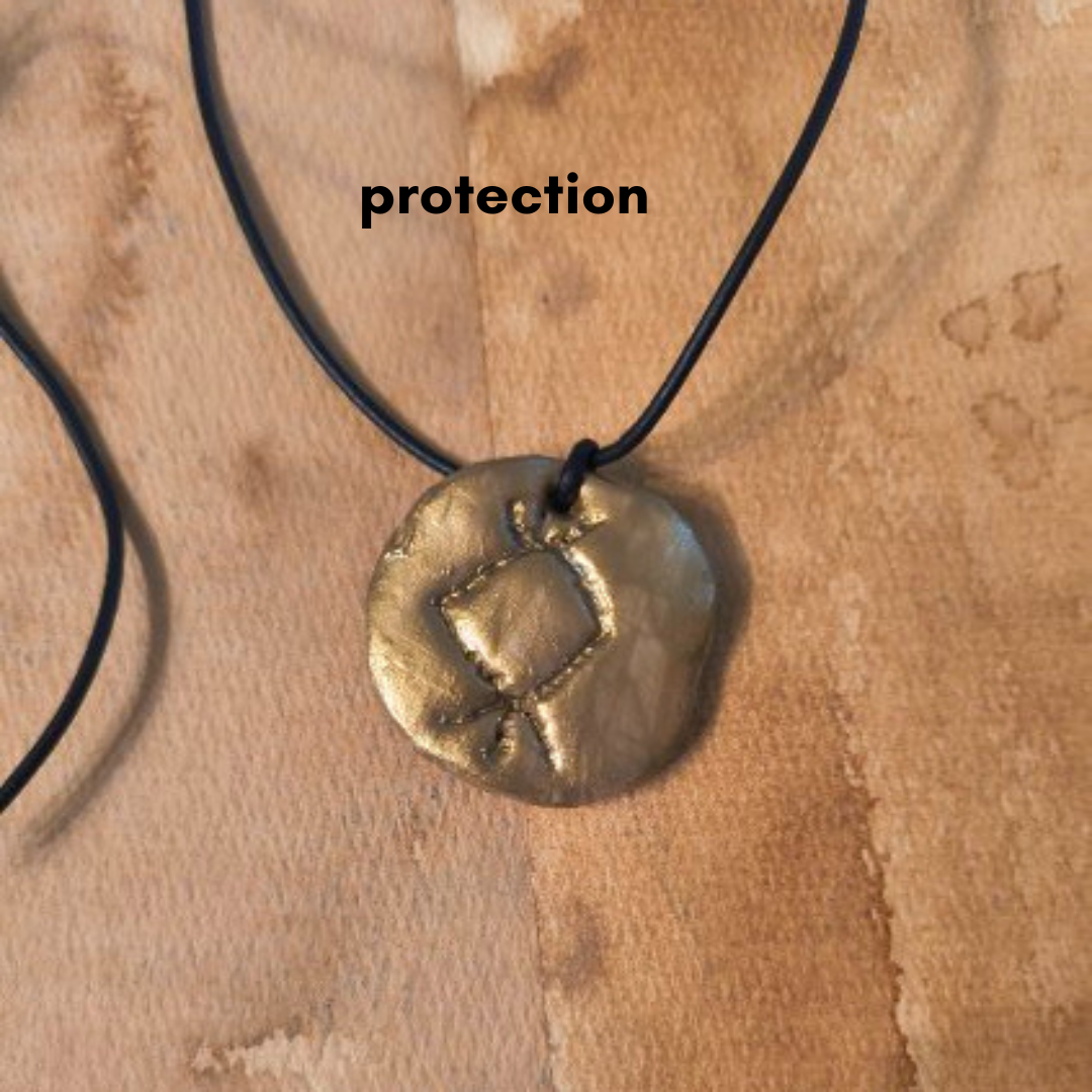 Gold Viking Bind Rune Pendants