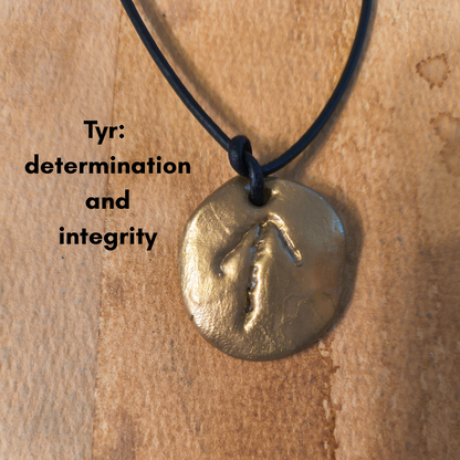 Gold Viking Bind Rune Pendants