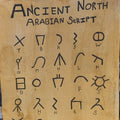 Ancient North Arabian Alphabet Print - Paths and Places