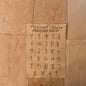 Ancient South Arabian Alphabet Print - Paths and Places