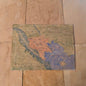 Ancient Sumer Map Print Watercolour Paper - Paths and Places