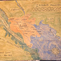 Ancient Sumer Map Print Watercolour Paper - Paths and PlacesAncient Sumer Map Print Watercolour Paper