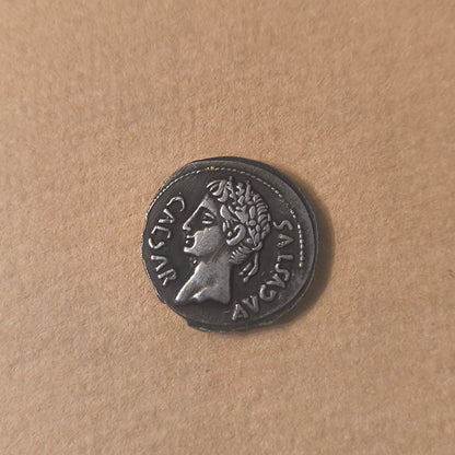 Caesar Silver Plated Roman Collectible Coin Replica - Paths and Places