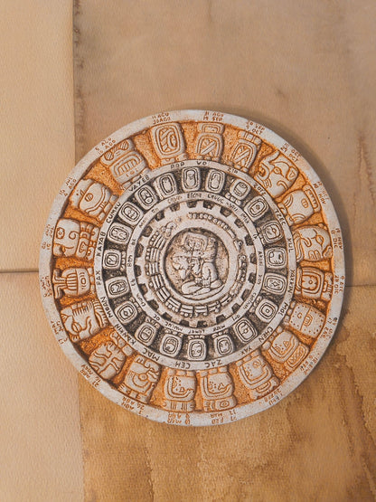 Carved Mayan Haab' Calendar With Glyphs - Paths and Places
