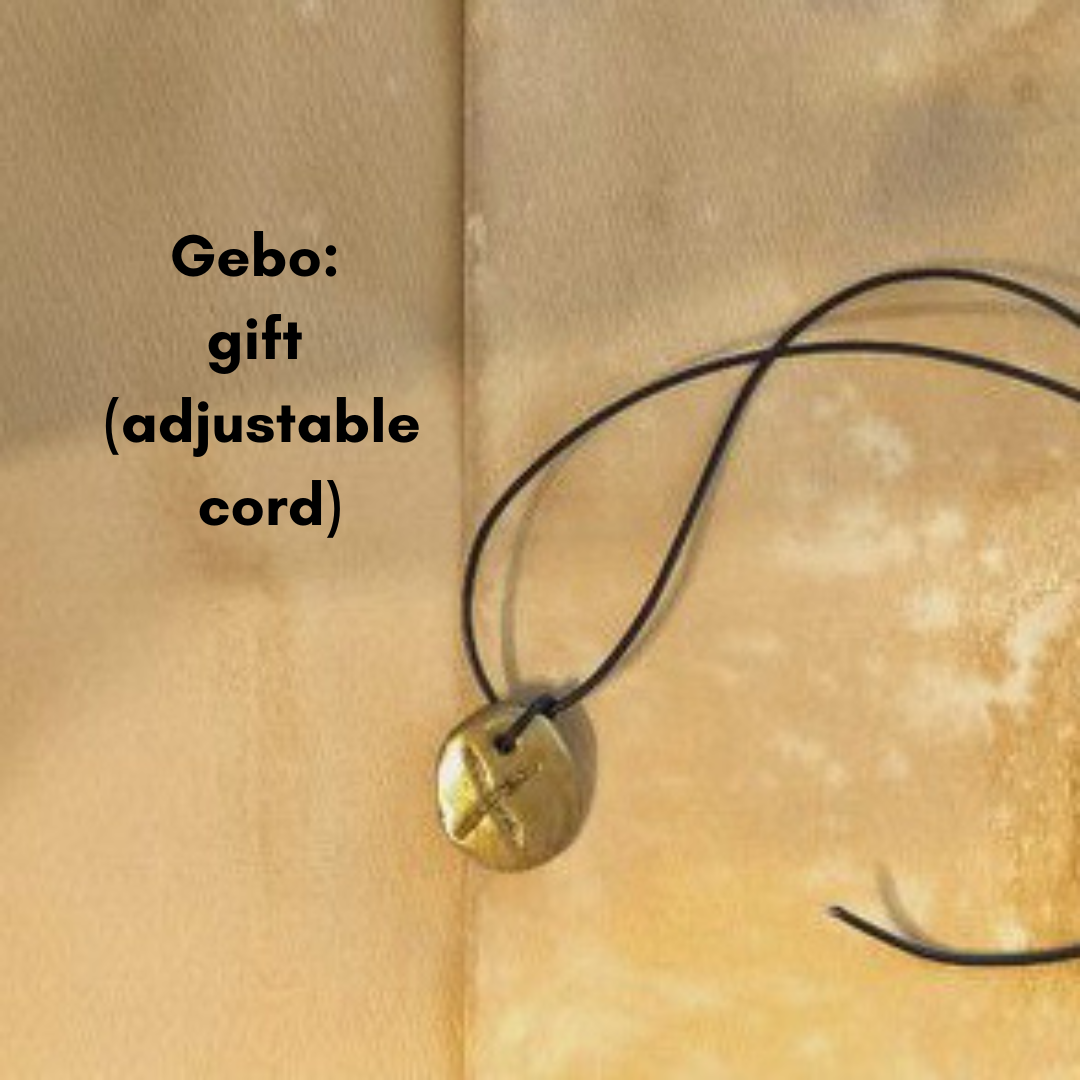 Gold Viking Bind Rune Pendants