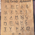 Gothic Alphabet Print - Paths and Places
