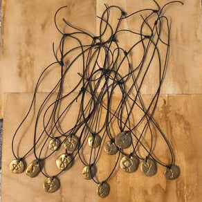 Gold Viking Bind Rune Pendants