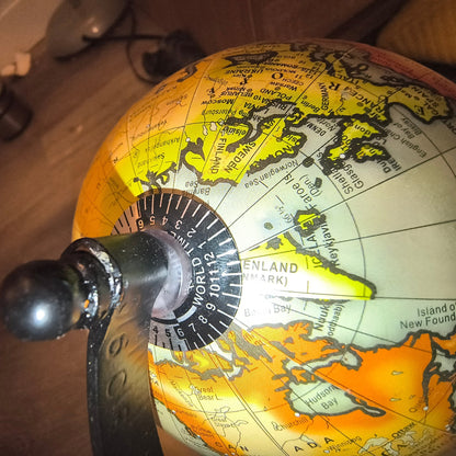 Handcrafted Miniature Globe: Marble Stand - Paths and Places