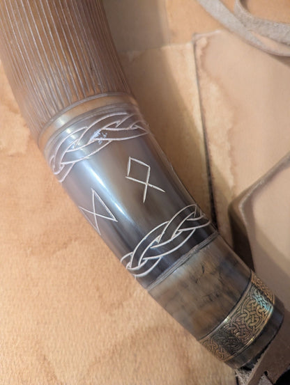 Handcrafted Viking War Horn - Paths and Places