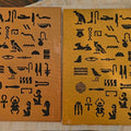 Egyptian Hieroglyphs Print Canvas - Paths and Places