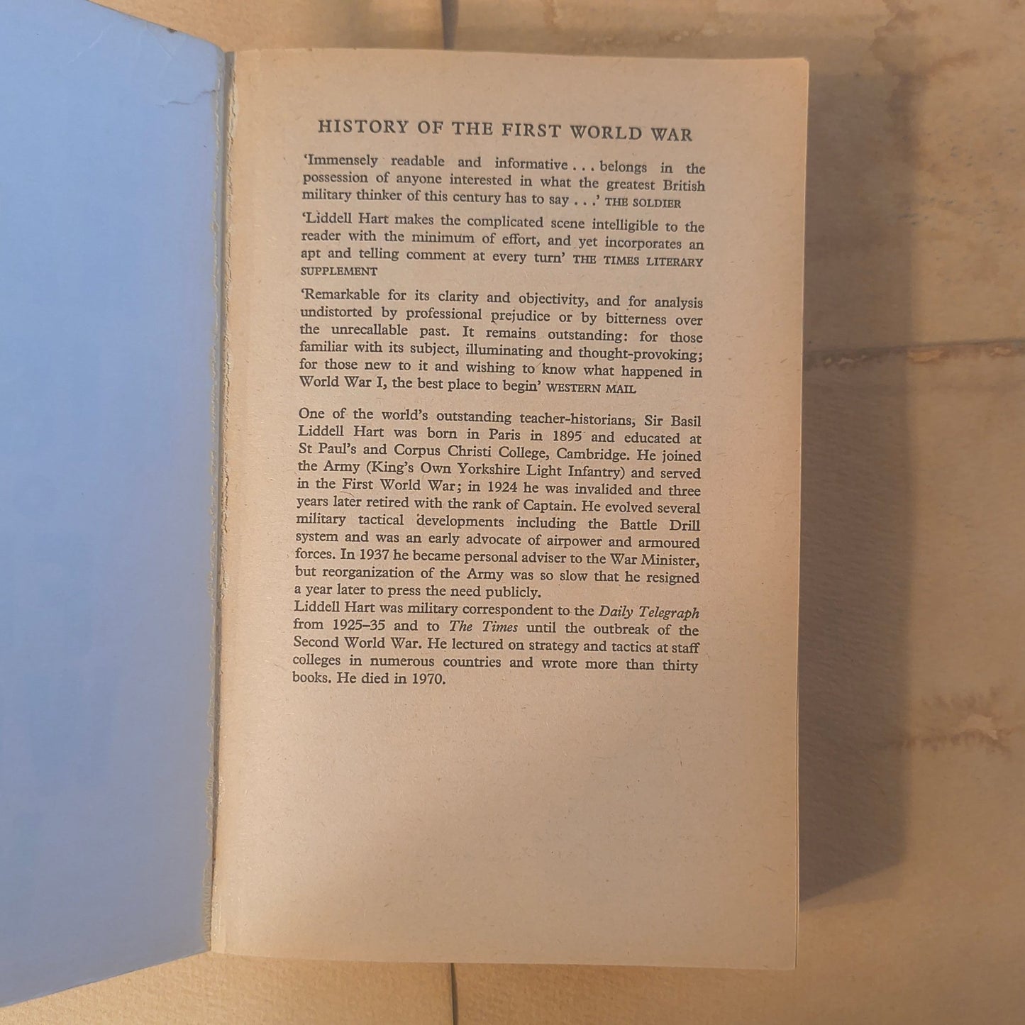 History of the First World War Paperback - Paths and Places