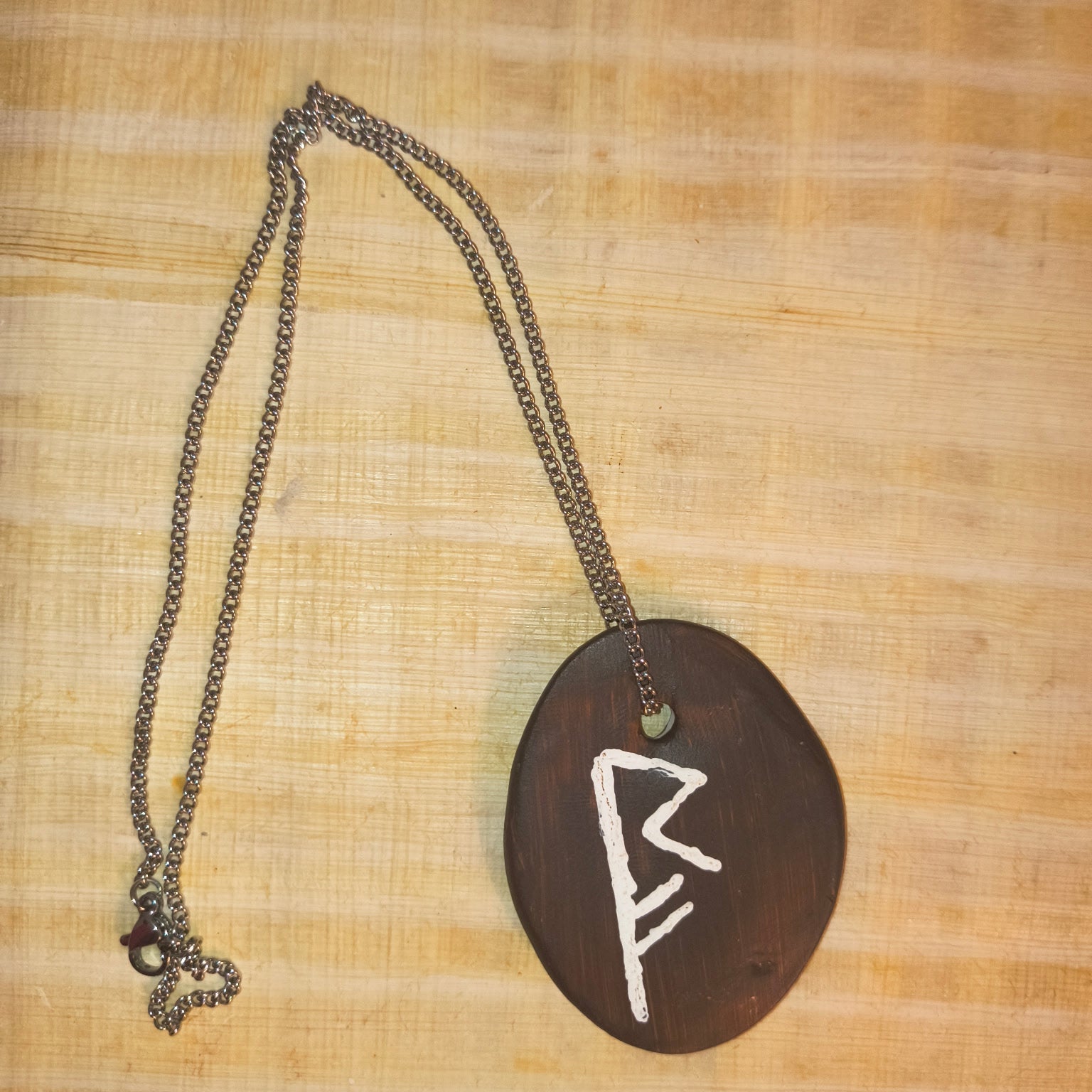 Elder Futhark Bind Rune Pendant: Journey and Wealth - Paths and Places