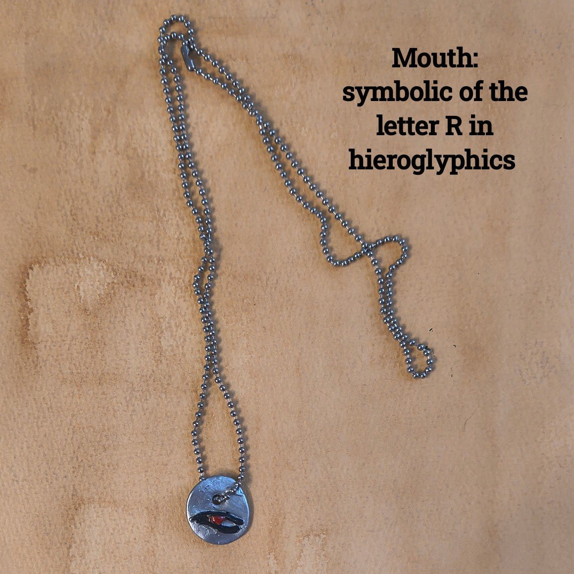 Minimalist Egyptian Hieroglyph Pendant Necklaces - Paths and Places
