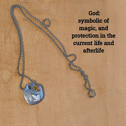 Minimalist Egyptian Hieroglyph Pendant Necklaces - Paths and Places