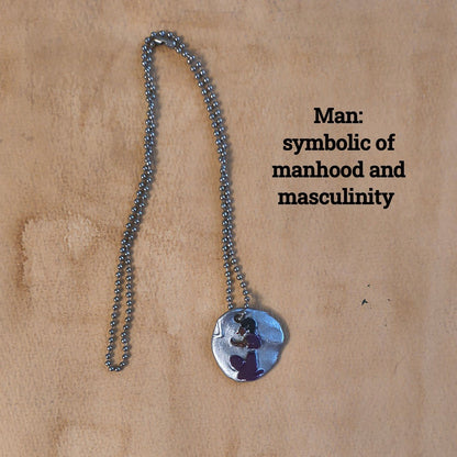 Minimalist Egyptian Hieroglyph Pendant Necklaces - Paths and Places