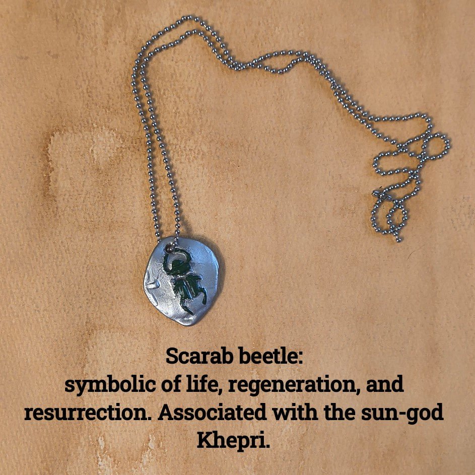Minimalist Egyptian Hieroglyph Pendant Necklaces - Paths and Places