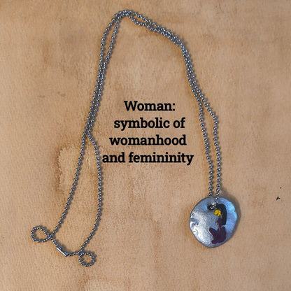 Minimalist Egyptian Hieroglyph Pendant Necklaces - Paths and Places