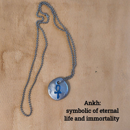 Minimalist Egyptian Hieroglyph Pendant Necklaces - Paths and Places