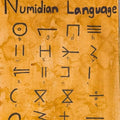 Numidian Alphabet Print - Paths and Places