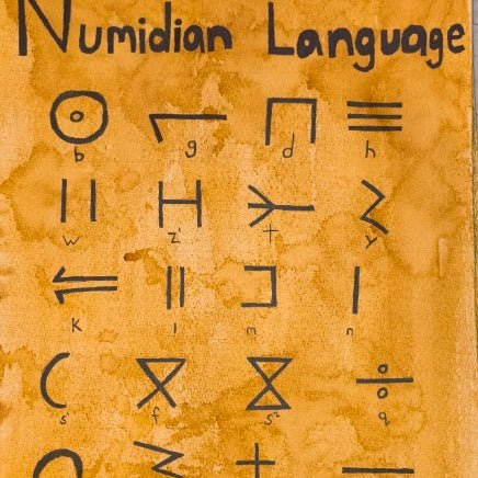 Numidian Alphabet Print - Paths and Places