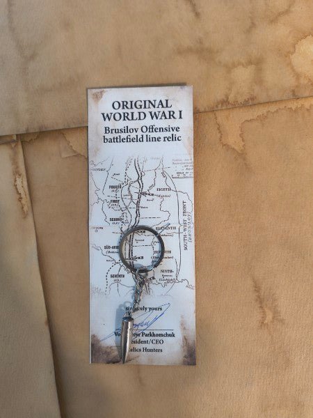 Official Relics Hunters WWI Bullet Keychain - Paths and Places