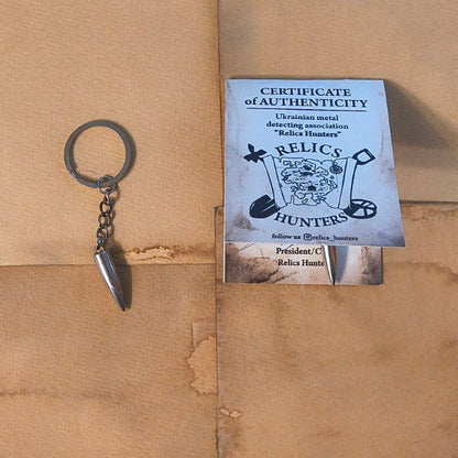 Official Relics Hunters WWI Bullet Keychain - Paths and Places