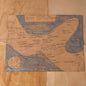 Olmec Civilization Map Print Watercolour Paper - Paths and Places