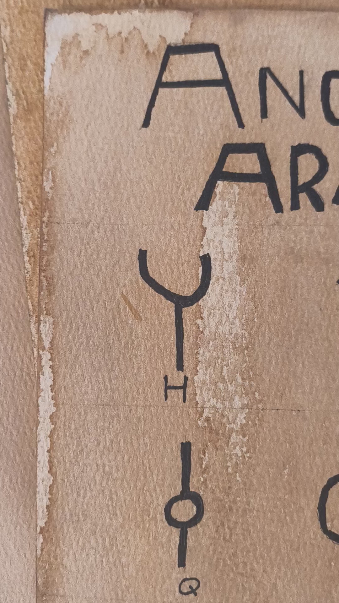 Ancient South Arabian Alphabet Print