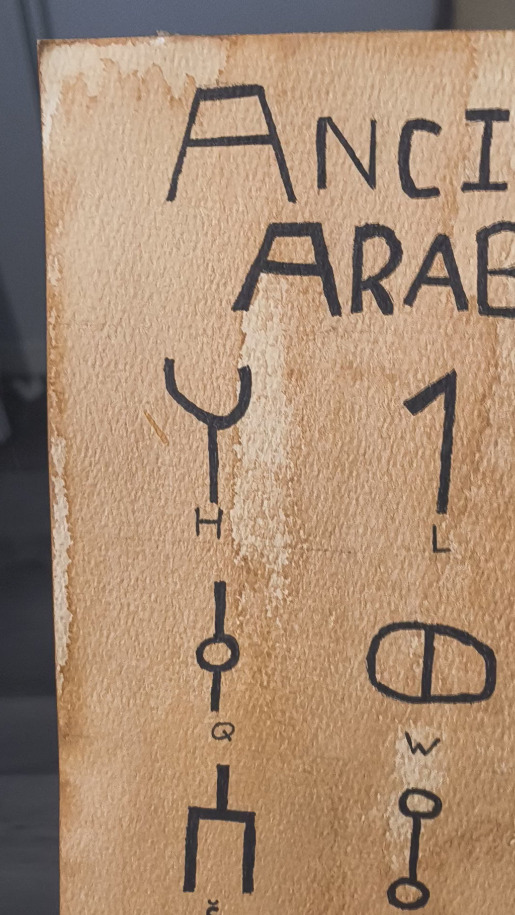 Ancient South Arabian Alphabet Print