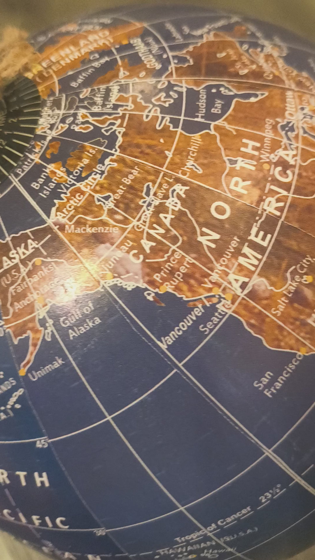 Handcrafted Globe: Wooden Stand