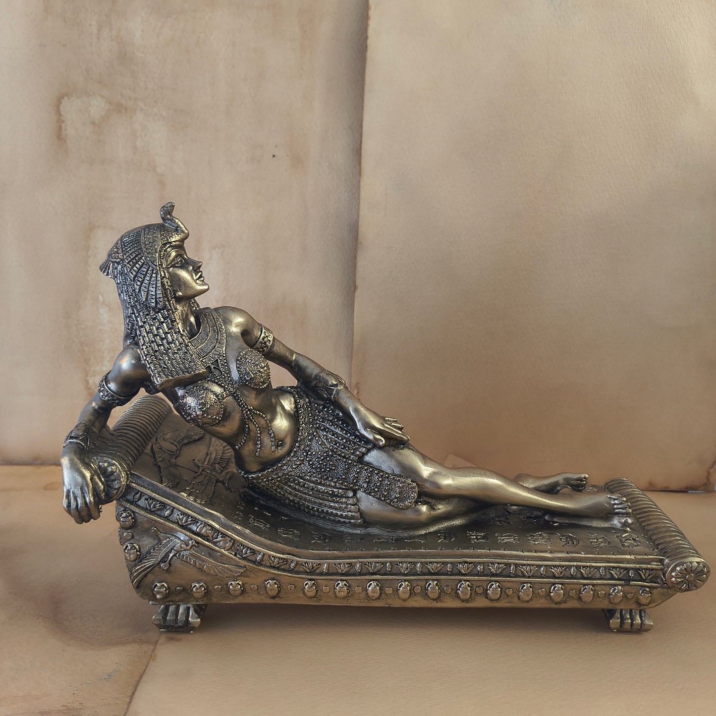 Egyptian Queen Reclining Cleopatra Statue