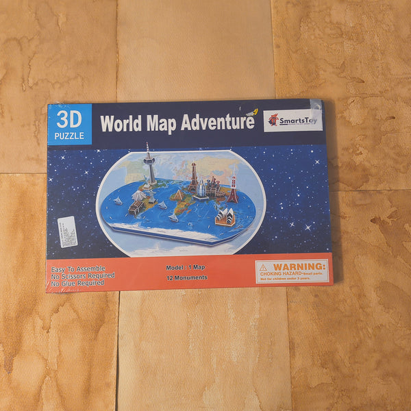 3 Dimensional World Puzzle Cardboard