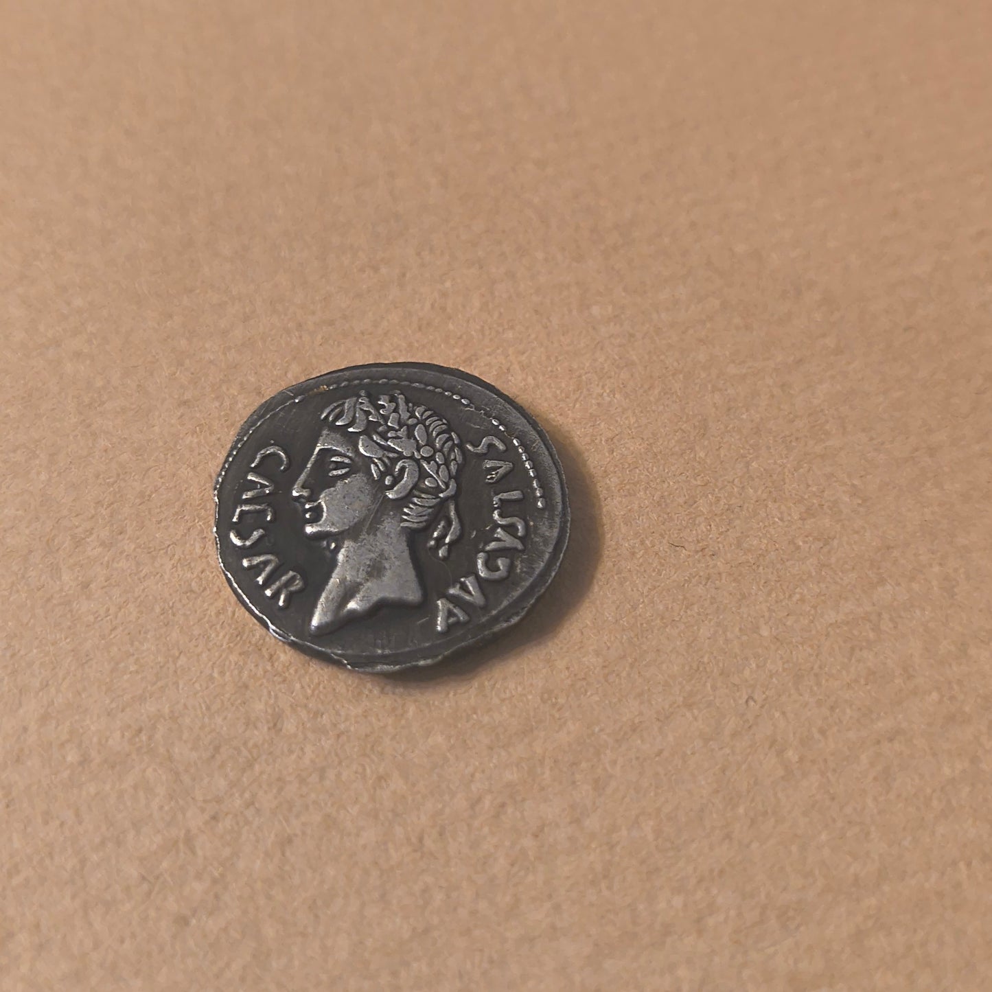 Caesar Silver Plated Roman Collectible Coin Replica