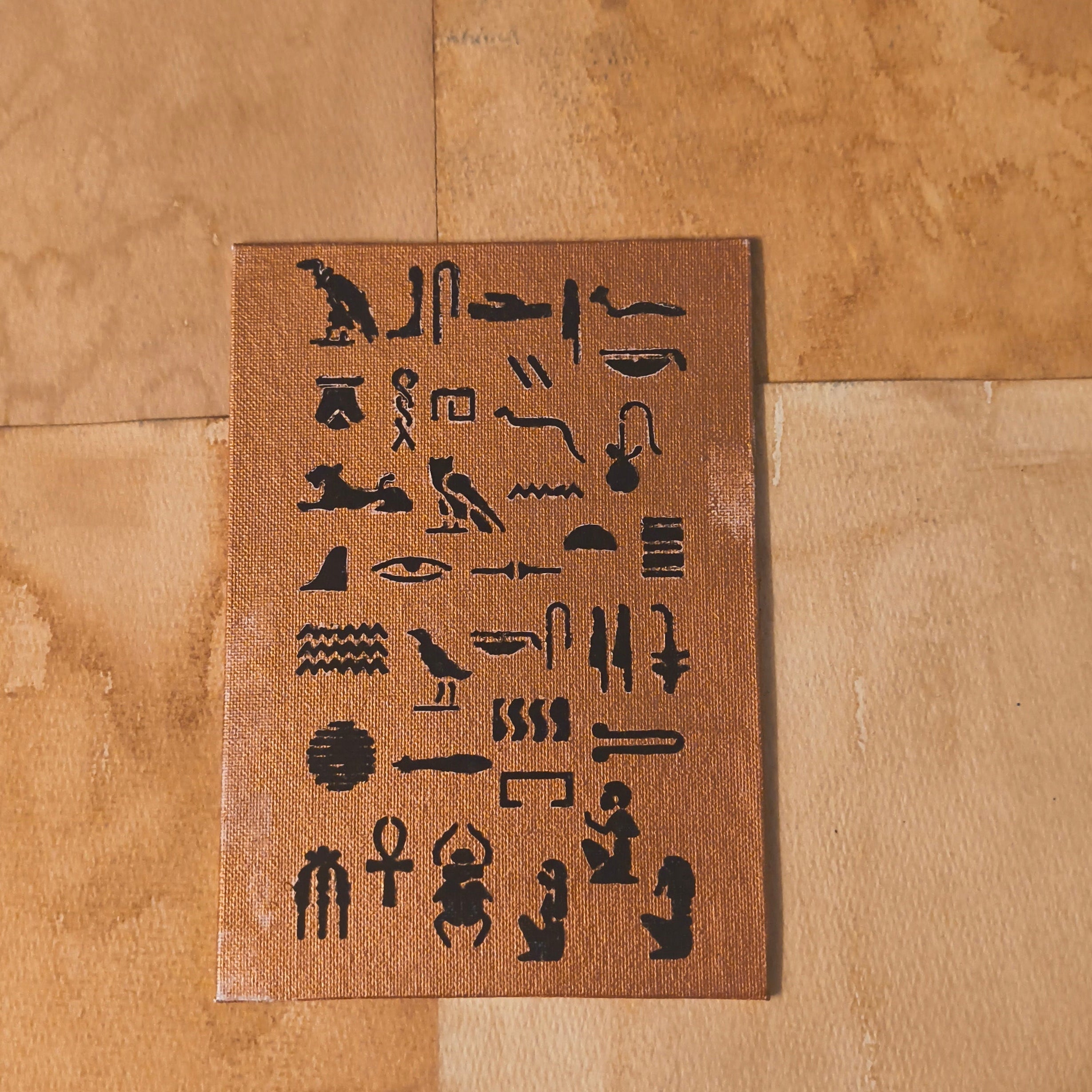 Egyptian Hieroglyphs Print Canvas