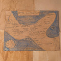 Olmec Civilization Map Print Watercolour Paper