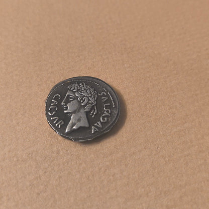 Caesar Silver Plated Roman Collectible Coin Replica