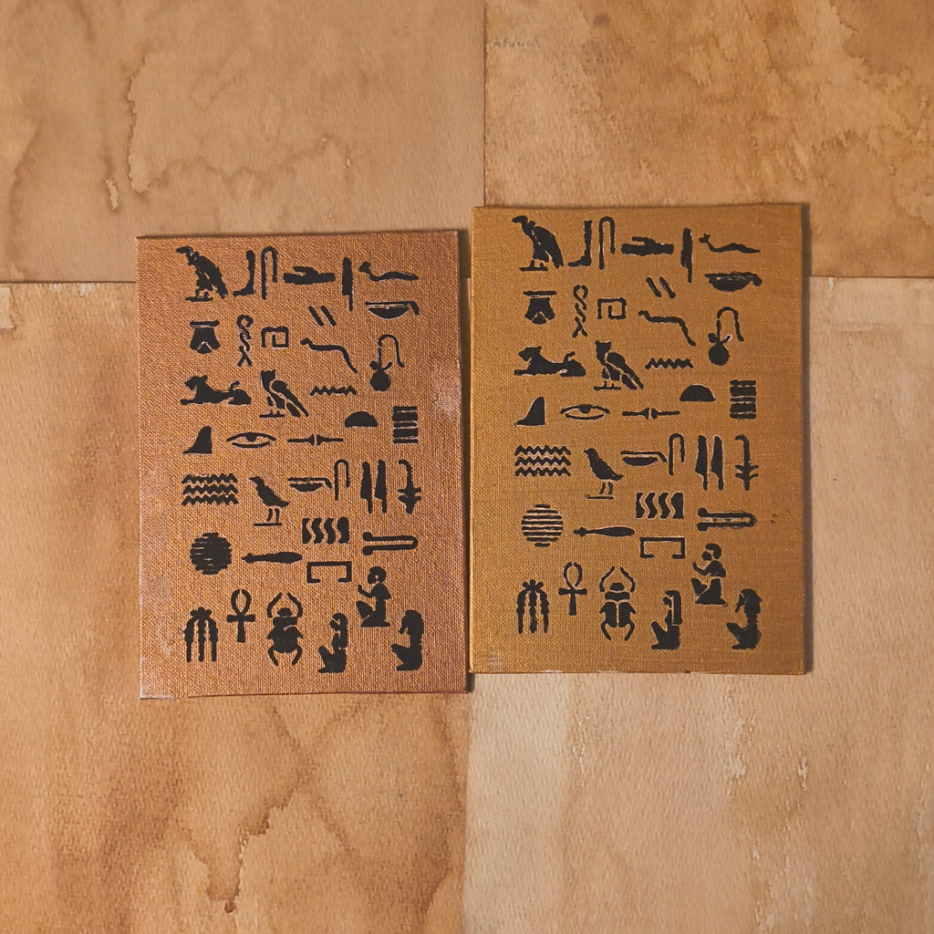 Egyptian Hieroglyphs Print Canvas