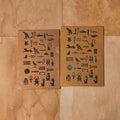 Egyptian Hieroglyphs Print Canvas