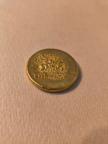 Solid Gilded Roman Coin Replica - Paths and Places
