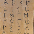 South Picene Alphabet Print - Paths and Places