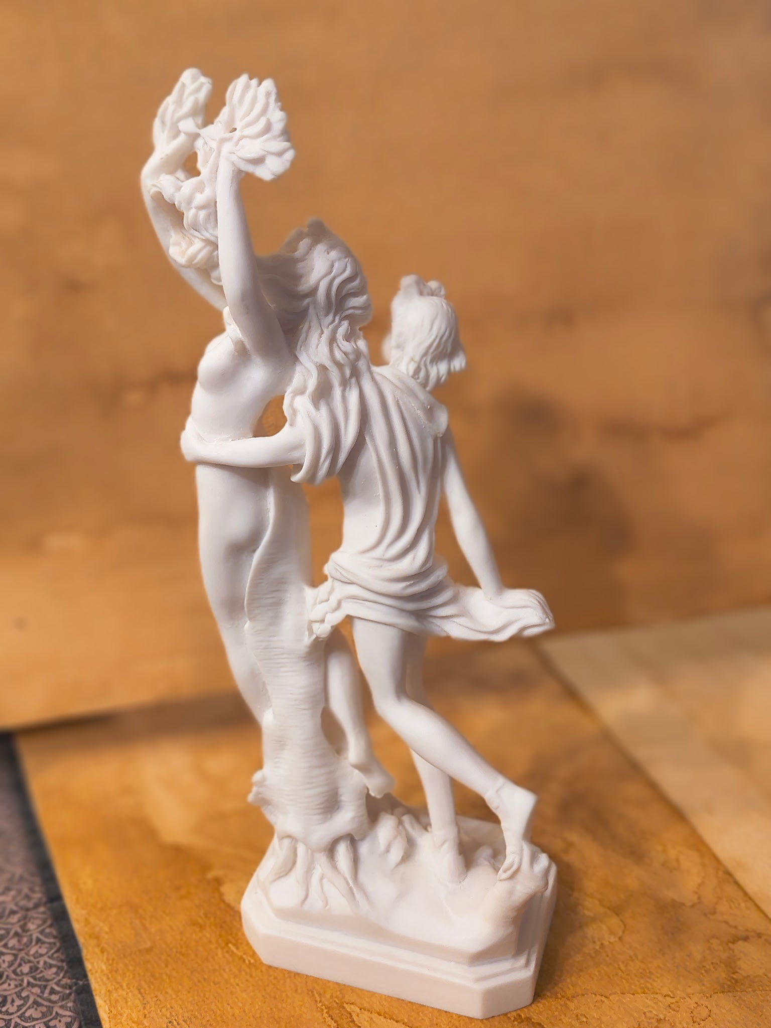 Apollo and Daphne Alabaster Statue