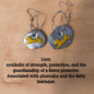 Sterling Silver Egyptian Hieroglyphic Earrings - Paths and Places
