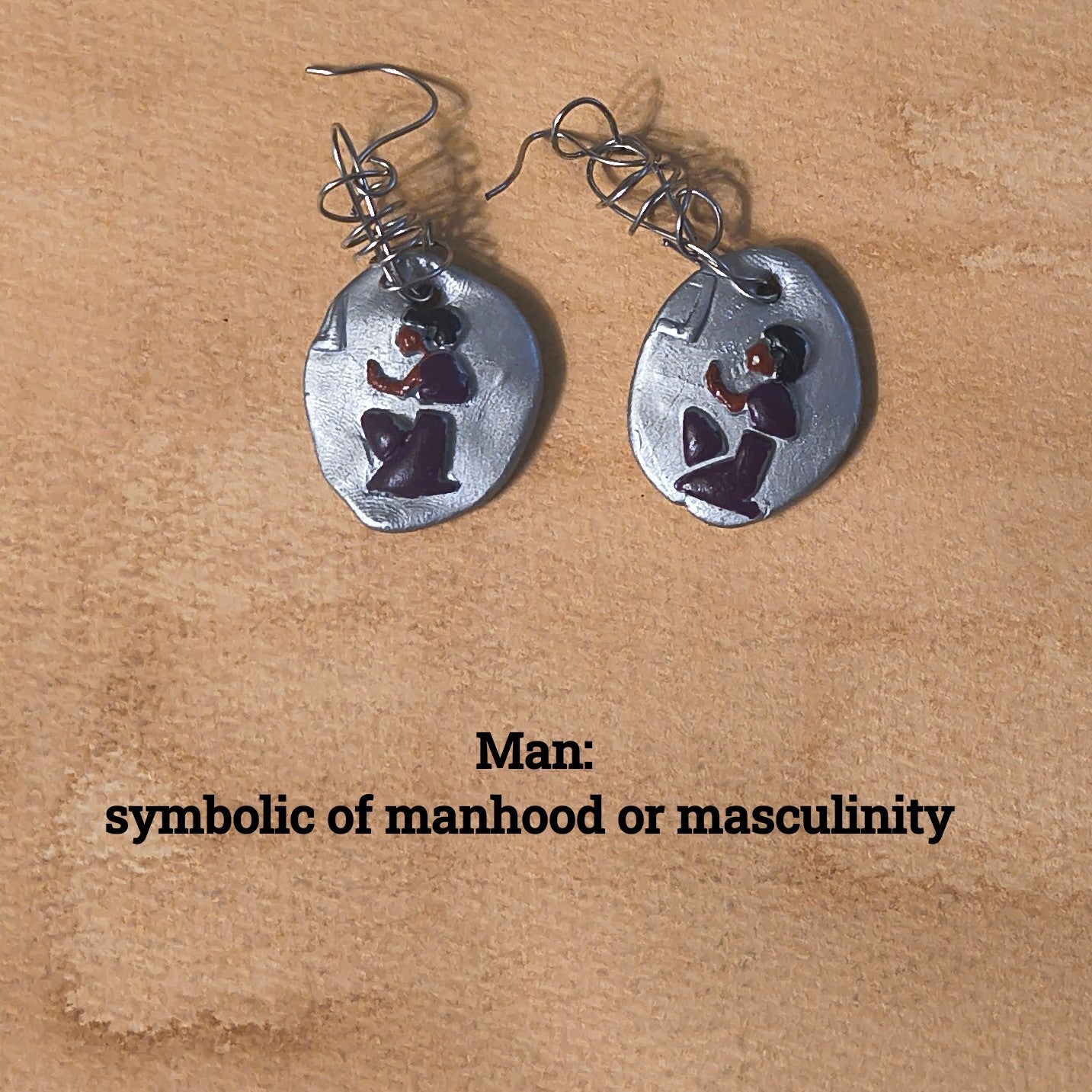Sterling Silver Egyptian Hieroglyphic Earrings - Paths and Places